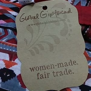 Global Girlfriend Accessories - Tribal Tassel Scarf 40 inch Square NWT Global Girlfriend Accessories - Tribal Tassel Scarf 40 inch Square NWT